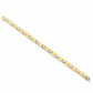 PULSEIRA HOMEM EM OURO 19,2K BICOLOR