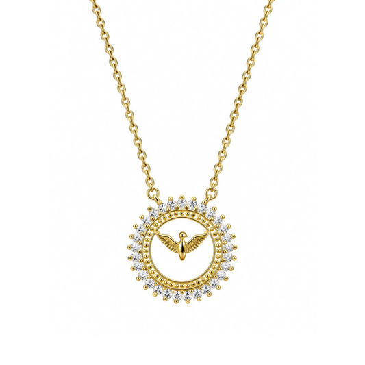 COLAR EM PRATA 925 DOURADA COM PEDRAS - VELVET