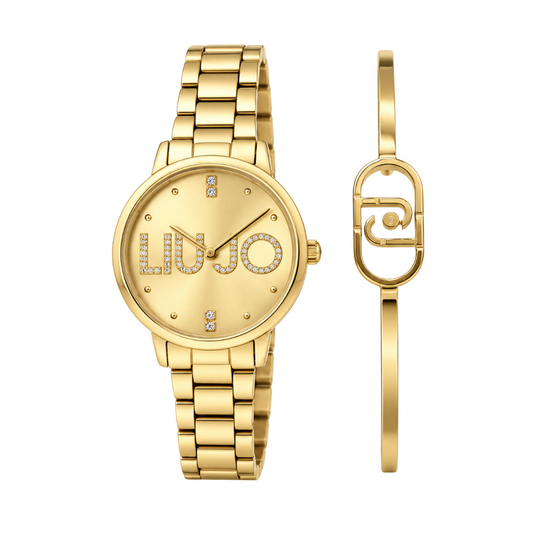 RELÓGIO LIU JO MULHER GOLD + PULSEIRA