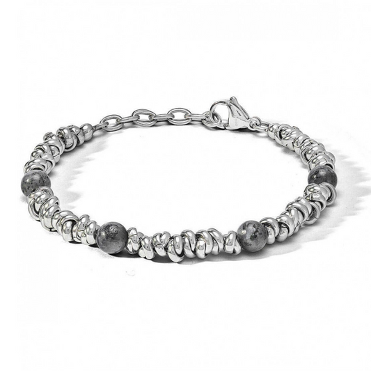 PULSEIRA LIU JO DE HOMEM EM AÇO COM BOLAS