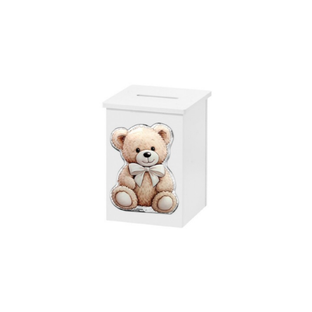 MEALHEIRO URSO BRANCO 8X8X11.5CM