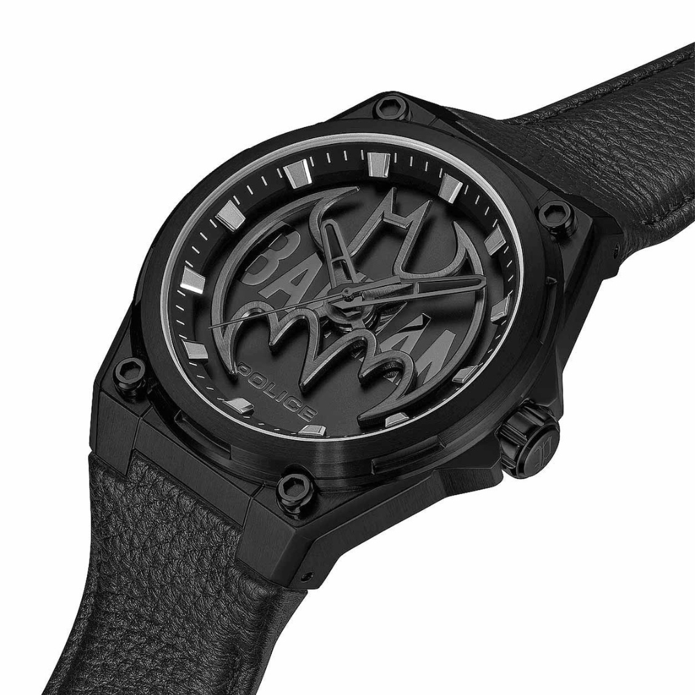 RELOGIO POLICE BATMAN MOST. PRETO BRAC. PRET