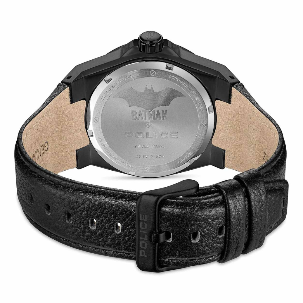RELOGIO POLICE BATMAN MOST. PRETO BRAC. PRET