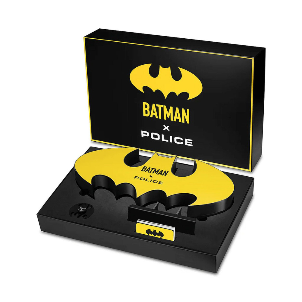 RELOGIO POLICE BATMAN MOST. PRETO BRAC. PRET