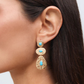 BRINCOS VIDAL & VIDAL EM BRONZE COM BANHO DE OURO 18K