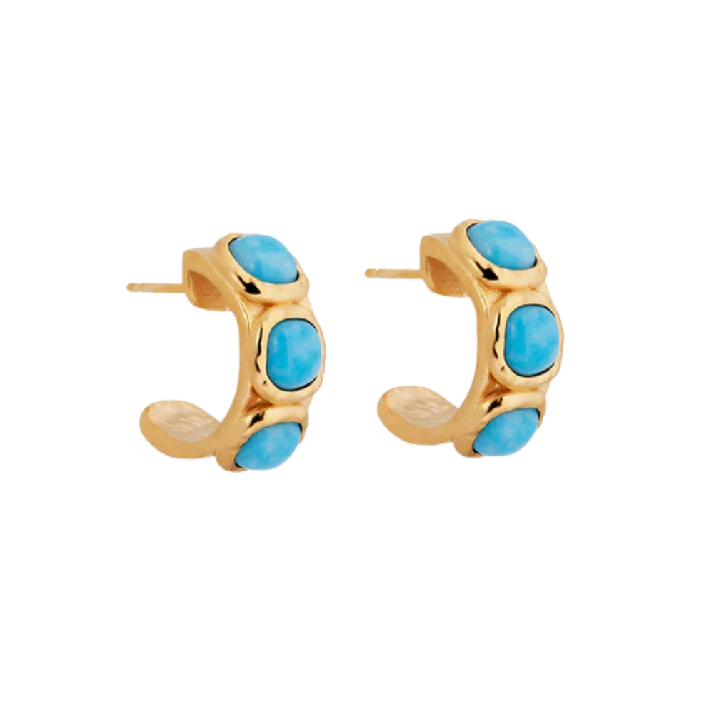 BRINCOS VIDAL & VIDAL EM BRONZE COM BANHO DE OURO 18K