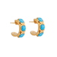 BRINCOS VIDAL & VIDAL EM BRONZE COM BANHO DE OURO 18K