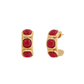 BRINCOS VIDAL & VIDAL EM BRONZE COM BANHO DE OURO 18K