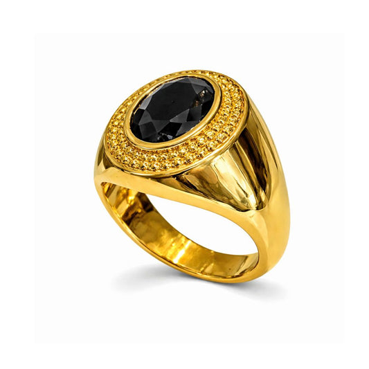 ANEL COULEURS D´ARGENT EM PRATA 925% DOURADA AUSTRALIA ESPIGA ZIRCÃO