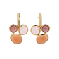 BRINCOS VIDAL & VIDAL EM BRONZE COM BANHO DE OURO 18K