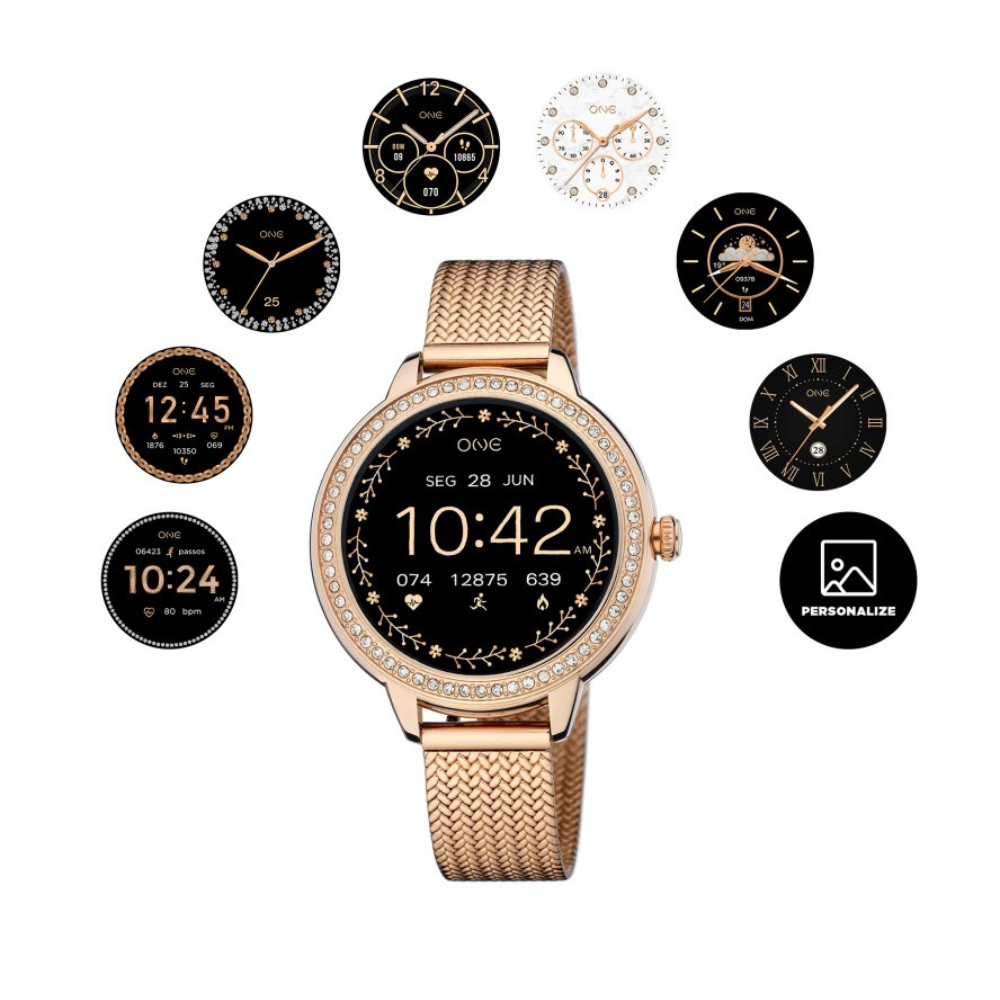 SMARTWATCH ONE MINI SPARK ROSE GOLD MESH