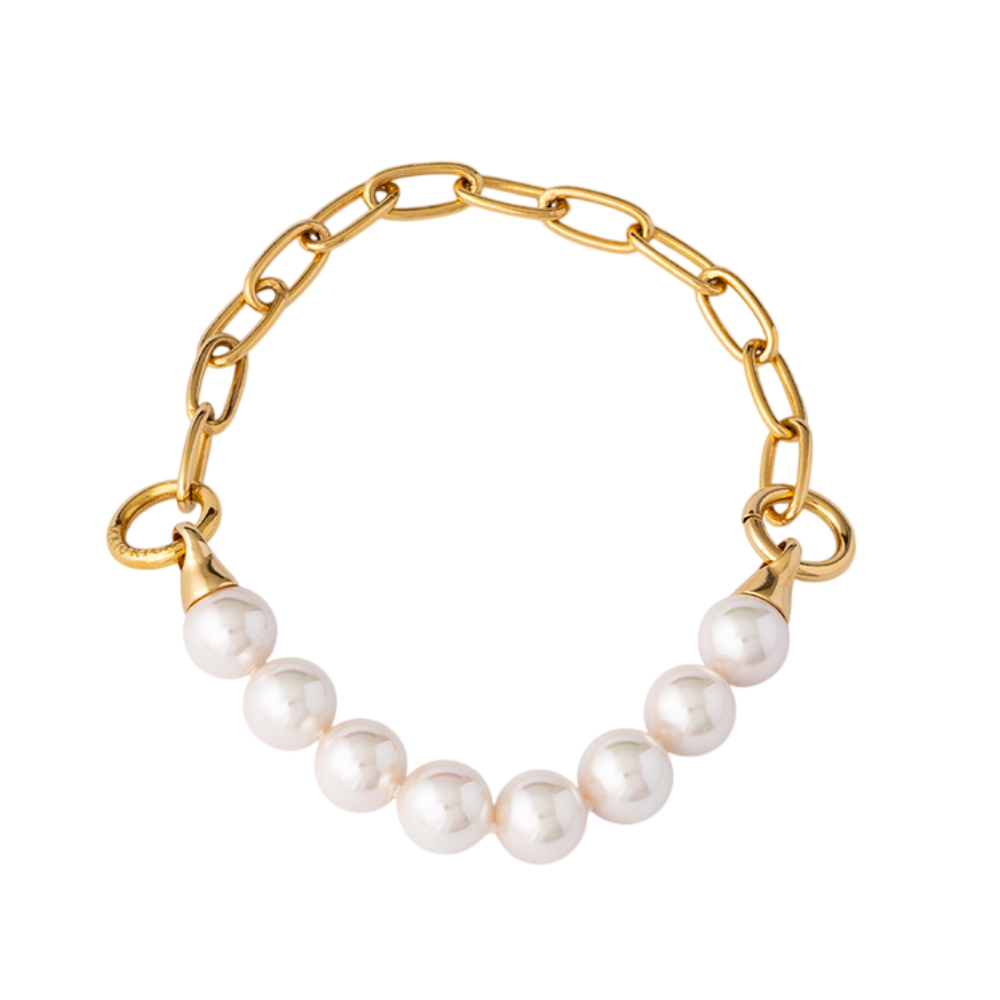 PULSEIRA MAJORICA EM PRATA 925%  COM PÉROLAS