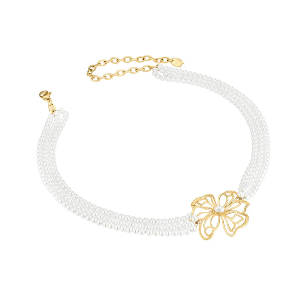 COLAR ONE SENHORA MARGOT PETAL GOLD