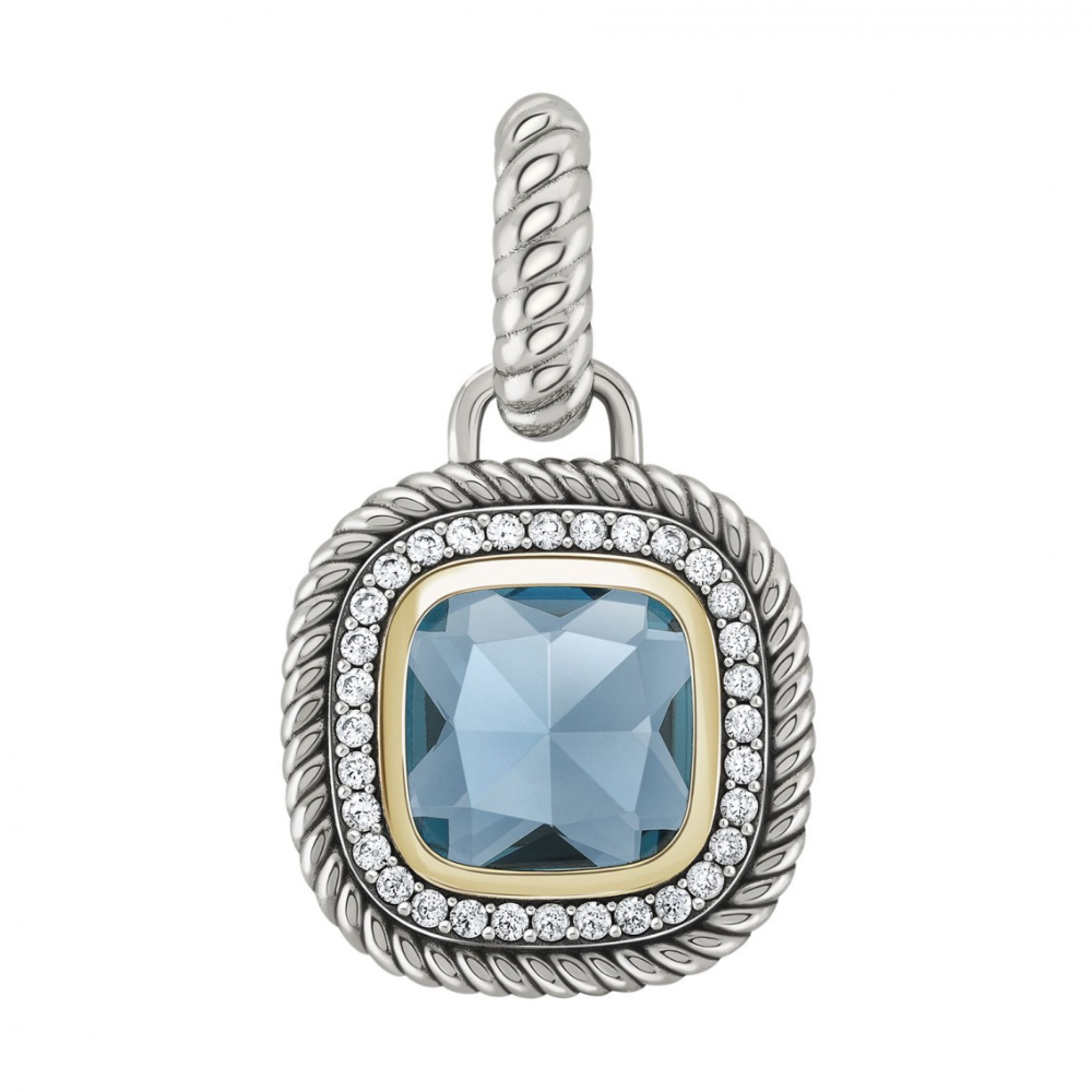 MEDALHA TASHI LONDON BLUE PRATA 925% 9,10GR OURO 375% 0,60GR