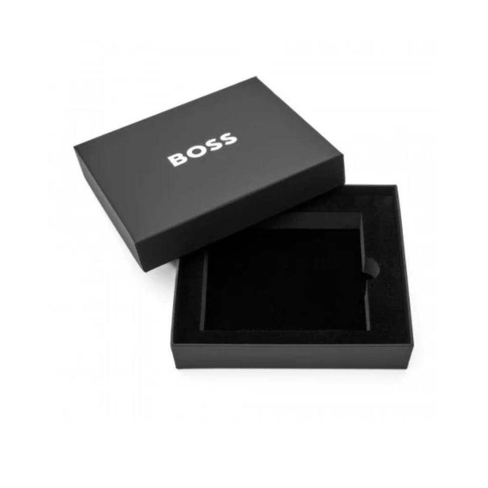 PORTA CARTOES HUGO BOSS CLASSIC SMOOTH BLACK