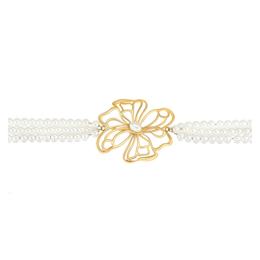 COLAR ONE SENHORA MARGOT PETAL GOLD