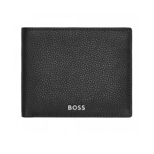 CARTEIRA HUGO BOSS GRAINED BLACK