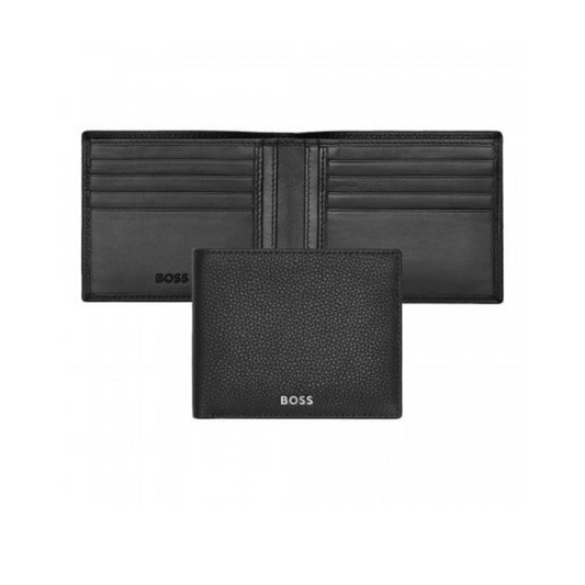 CARTEIRA HUGO BOSS GRAINED BLACK