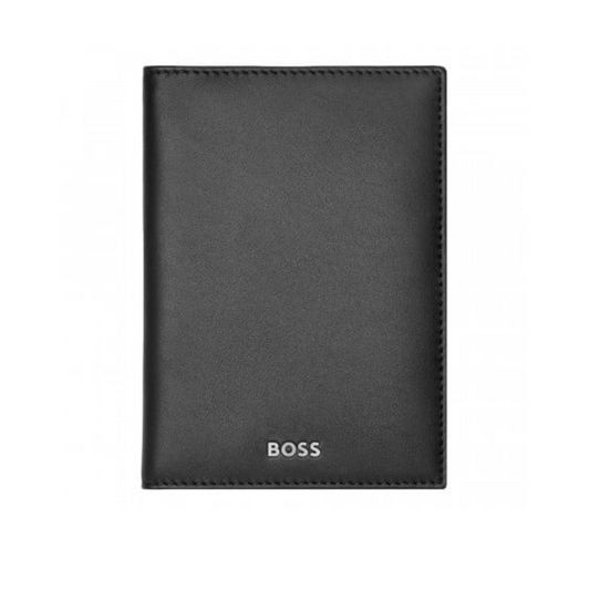 PORTA CARTOES HUGO BOSS CLASSIC SMOOTH BLACK