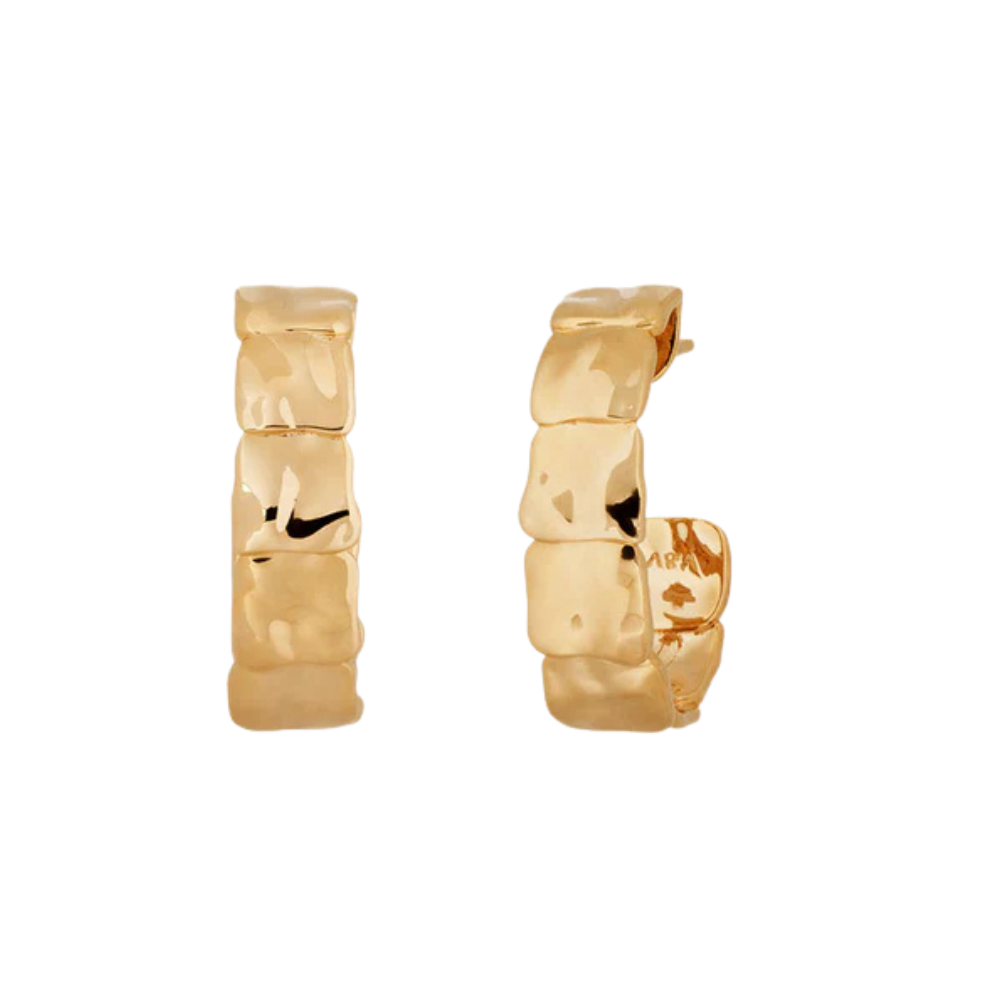 BRINCOS VIDAL & VIDAL EM BRONZE COM BANHO DE OURO 18K