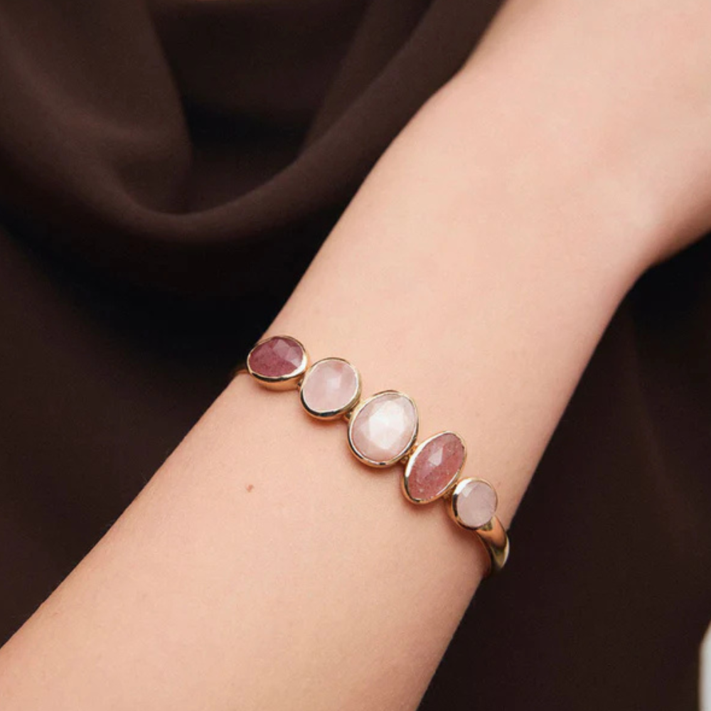 PULSEIRA VIDAL & VIDAL EM BRONZE COM BANHO DE OURO 18K