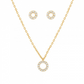 PACK UNIKE CLASSY & CHIC CIRCLE GOLD EM PRATA 925 UK.PK.1204.0022