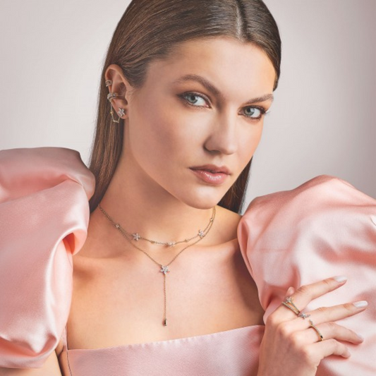 BRINCOS UNIKE MIX&MATCH NAVETE FLOWER EARCUFF EM PRATA925 UK.BR.1204.0198