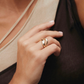 ANEL VIDAL & VIDAL EM BRONZE COM BANHO DE OURO 18K