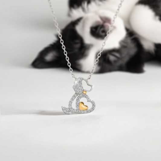 COLAR UNIKE PET LOVERS CÃO EM PRATA 925 UK.CL.1205.0111
