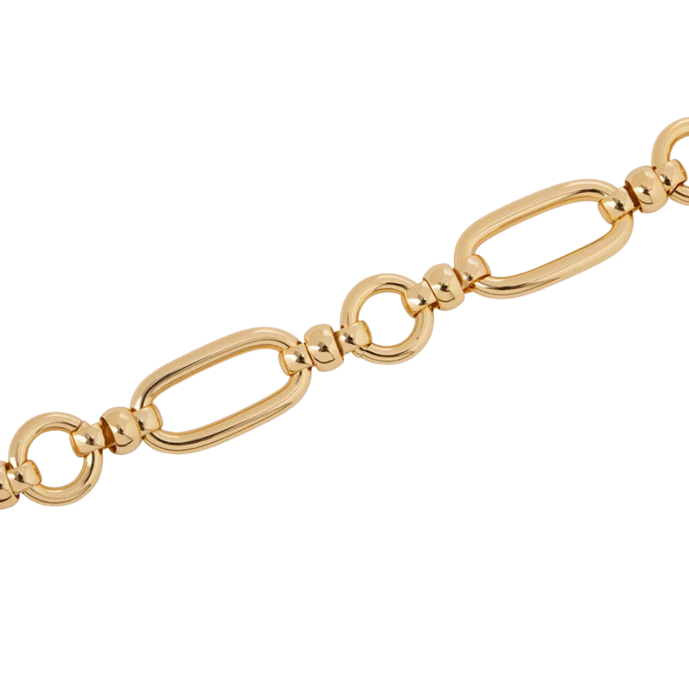 PULSEIRA VIDAL & VIDAL EM BRONZE COM BANHO DE OURO 18K