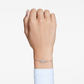 Pulseira Swarovski Hyperbola bracelet, Infinity, White, Rhodium plated