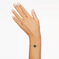 Pulseira Swarovski Idyllia bracelet, Mixed cuts, Clover, Green, Gold-tone plated