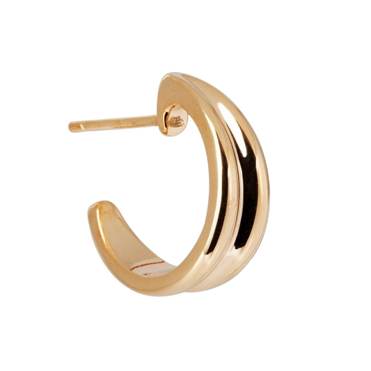 BRINCOS VIDAL & VIDAL EM BRONZE BANHADO A OURO DE 18KT