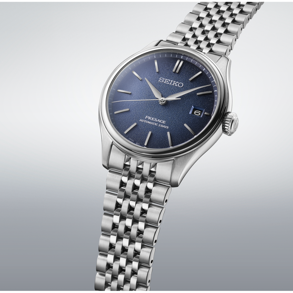 RELÓGIO SEIKO PRESSAGE CLASSIC 40.2MM ÍNDIGO 6R55