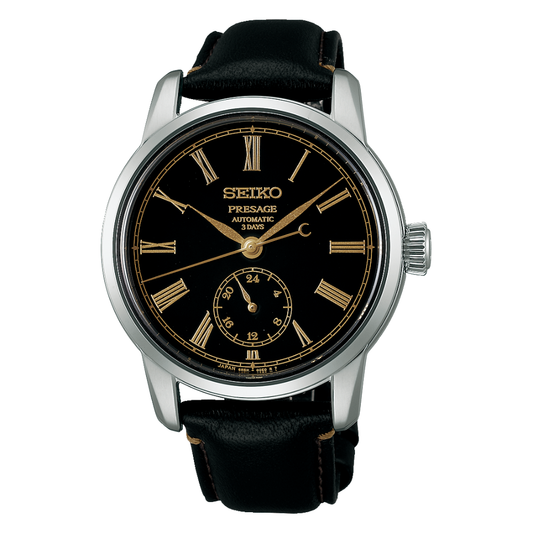 RELÓGIO SEIKO CLASSIC LACADO URUSHI PRETO 6R6H