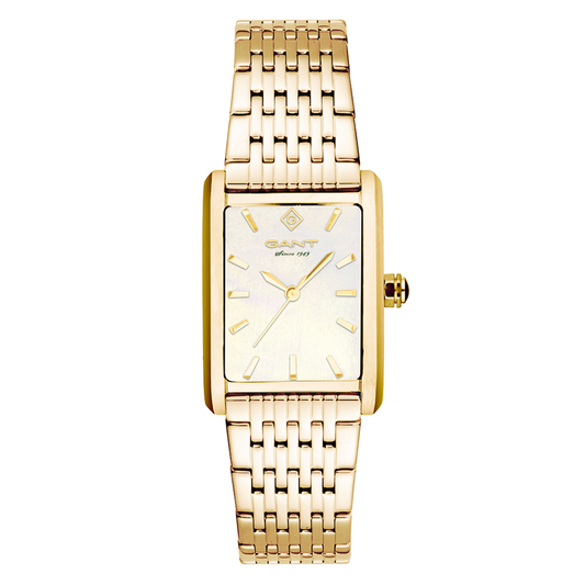RELOGIO GANT RHODE ISLAND,24,MUST. MADREPEROLA AÇO DOURADO G173015
