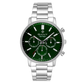 RELÓGIO GANT EASTHILL DAY-DATE VERDE EM AÇO PRATEADO