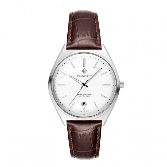 RELÓGIO GANT ABINGTON, 41MM, PELE CASTANHA