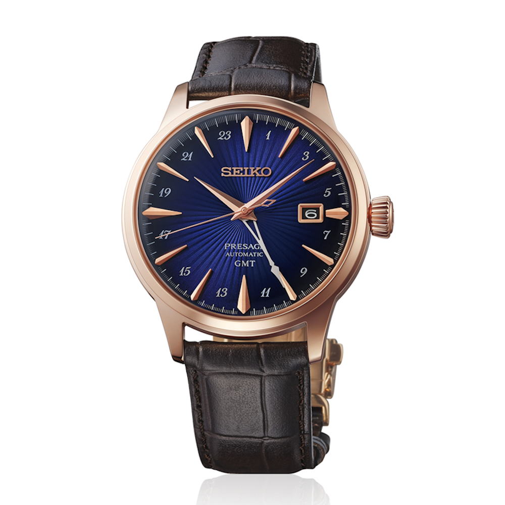 RELÓGIO SEIKO PRESAGE GMT EDITION COCKTAUL TIME CORCAVADO