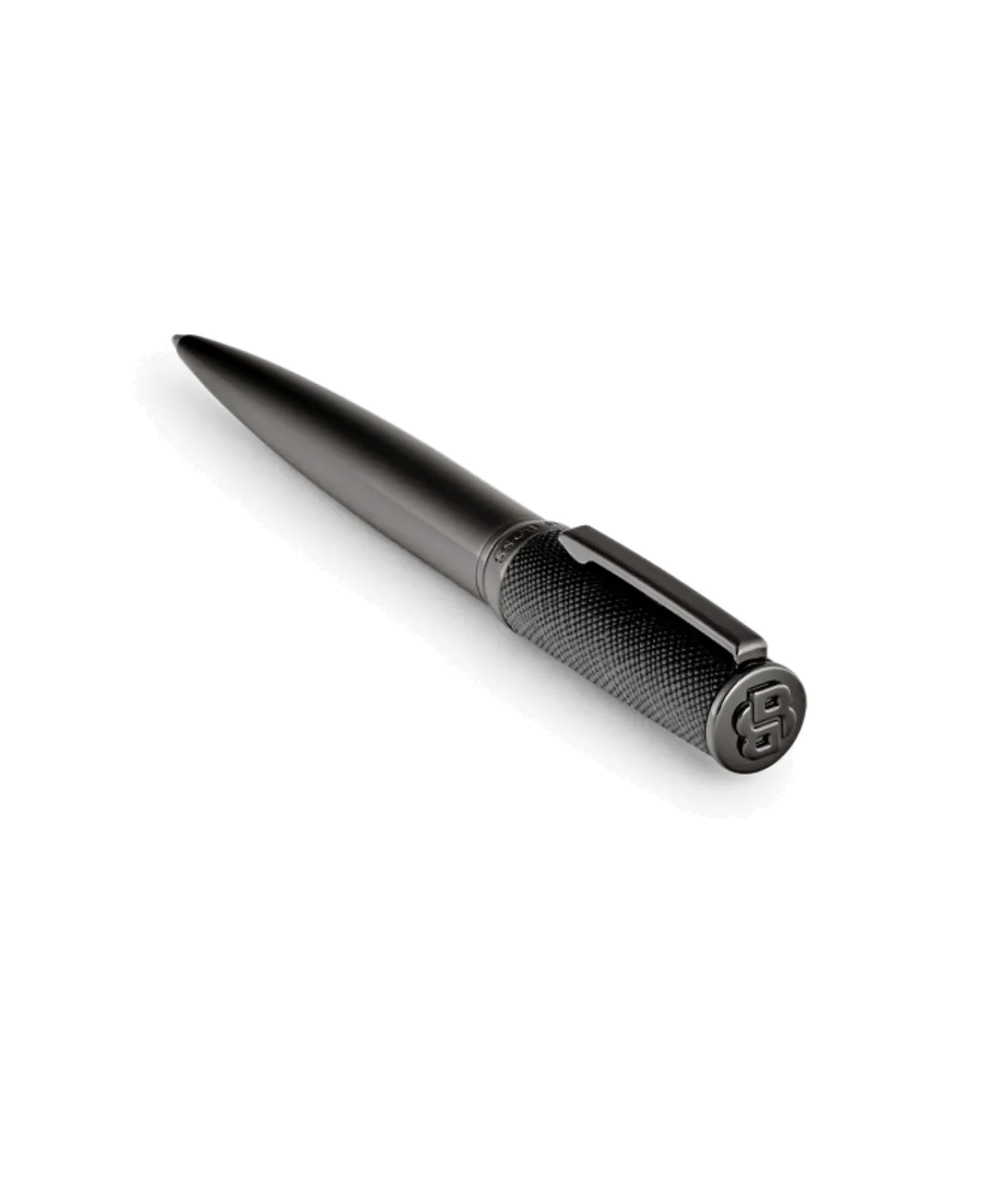 CANETA HUGO BOSS BALLPOINT DOUBLE SAFFIANO BLACK