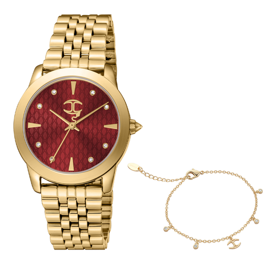 RELÓGIO JUST CAVALLI SNAKE 34 MM JC1L211M00265 MST VERM