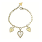 PULSEIRA GUESS AÇO DOURADO LOVE ME TENDER C/ ZIRCONIAS JUBB03235JWGRHS