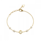PULSEIRA GUESS EM AÇO DOURADA COM CRISTAIS