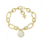 PULSEIRA GUESS EM AÇO DOURADA COM CRISTAIS