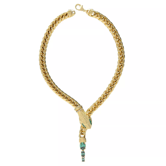 Colar Guess Snake Dourado Edition em Aço