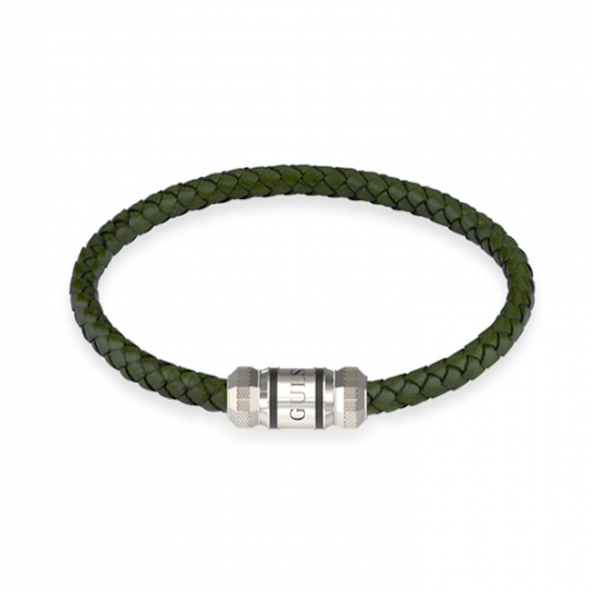 PULSEIRA GUESS HOMEM PELE VERDE FECHO AÇO