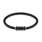 PULSEIRA GUESS HOMEM PELE PRETA FECHO AÇO