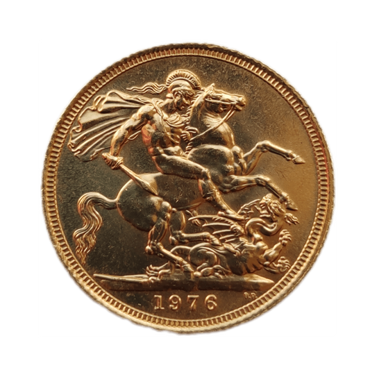 Moeda Libra de Ouro Libra Elizabeth II 1976