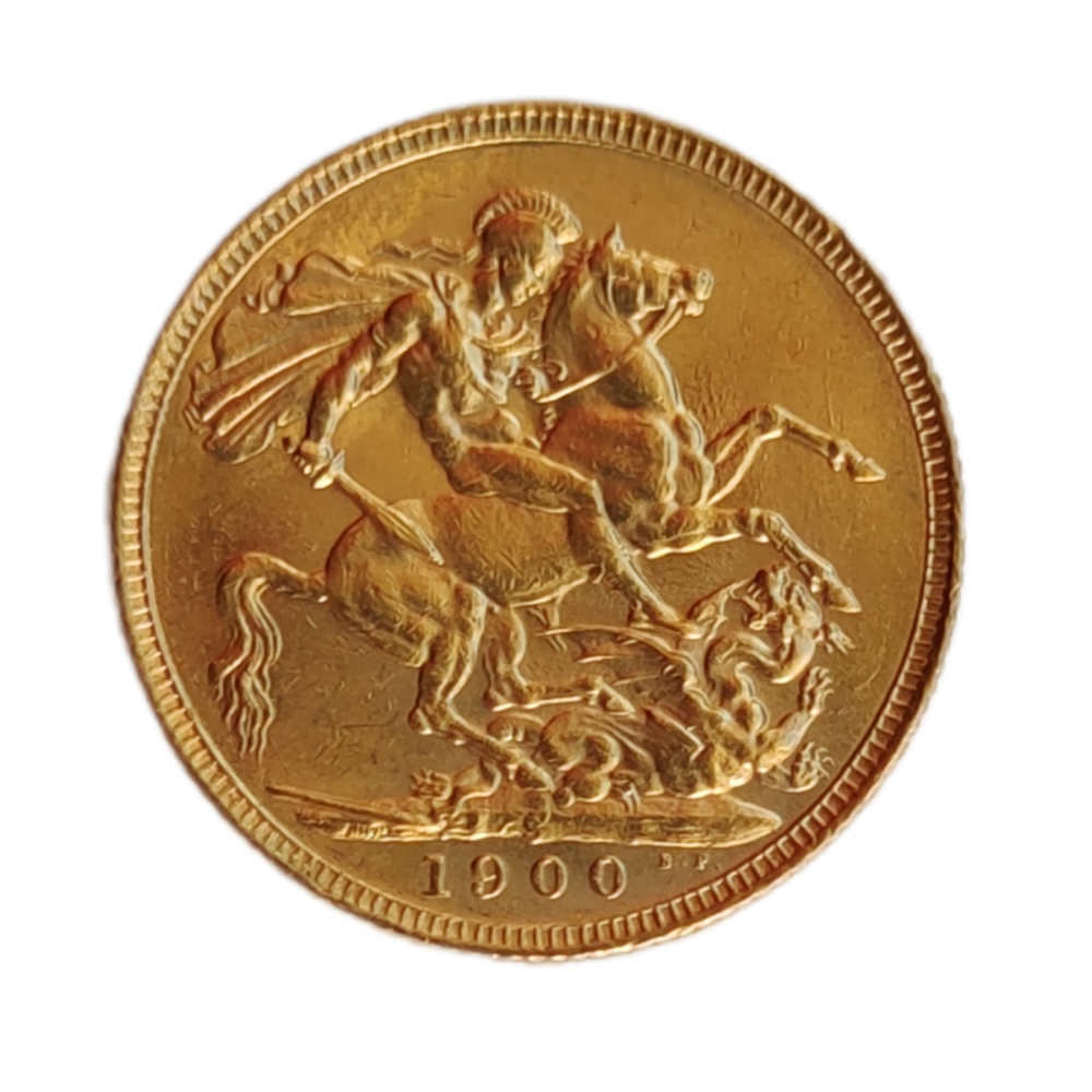 Moeda Libra de Ouro Libra Victoria 1900