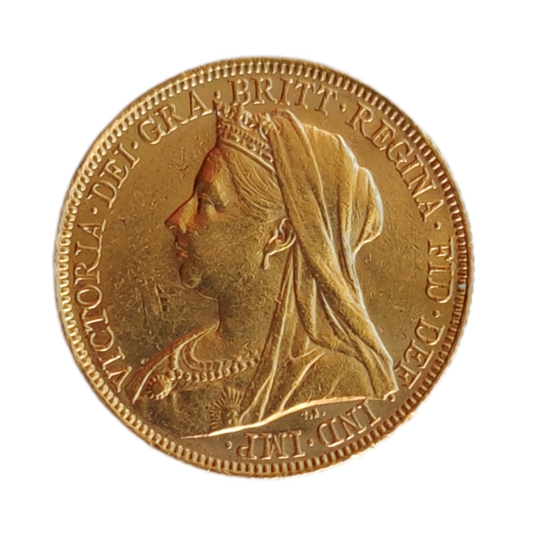 Moeda Libra de Ouro Libra Victoria 1900